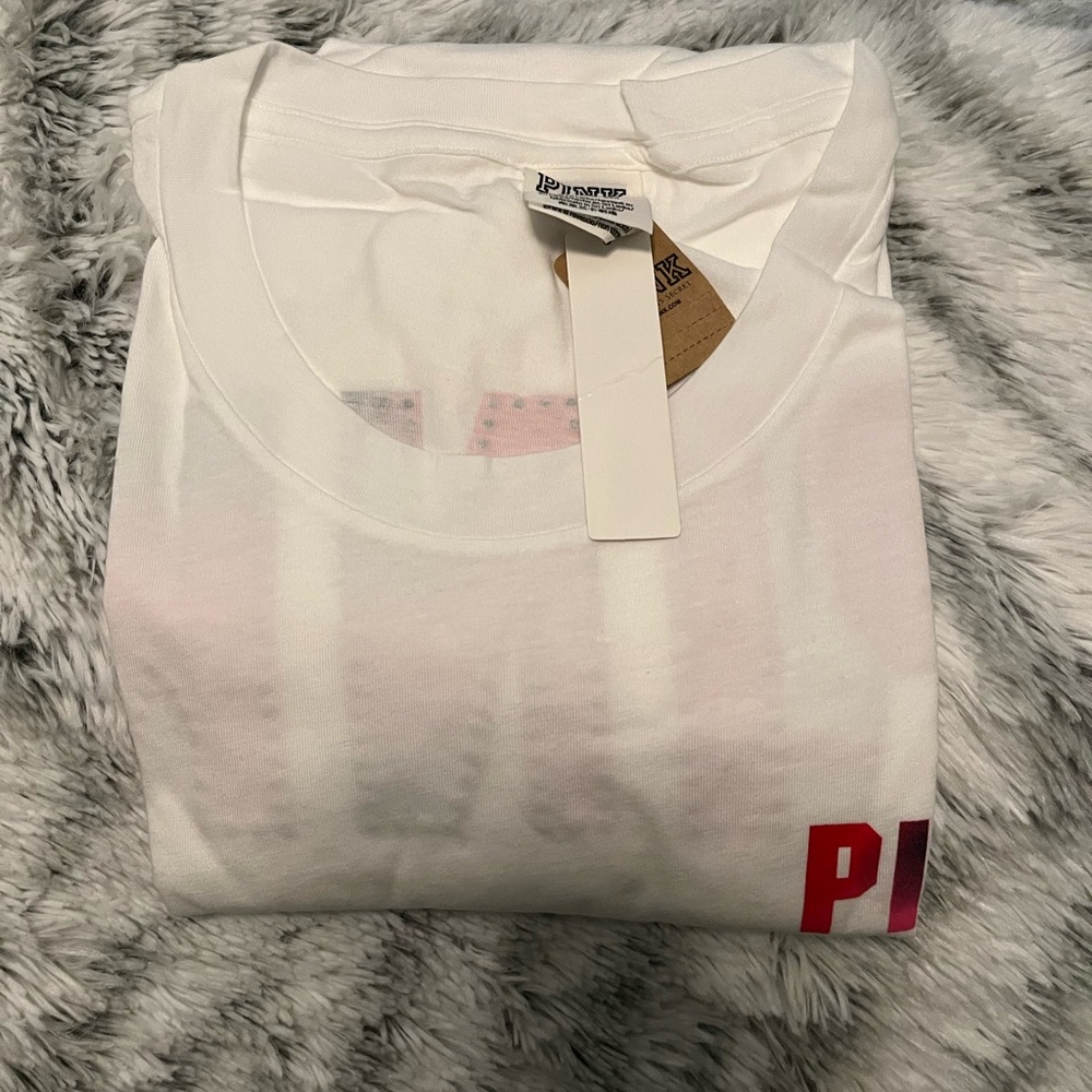 Victoria's Secret Pink White T-Shirt